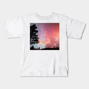 Cotton Candy Sunset, British Columbia, Canada Kids T-Shirt